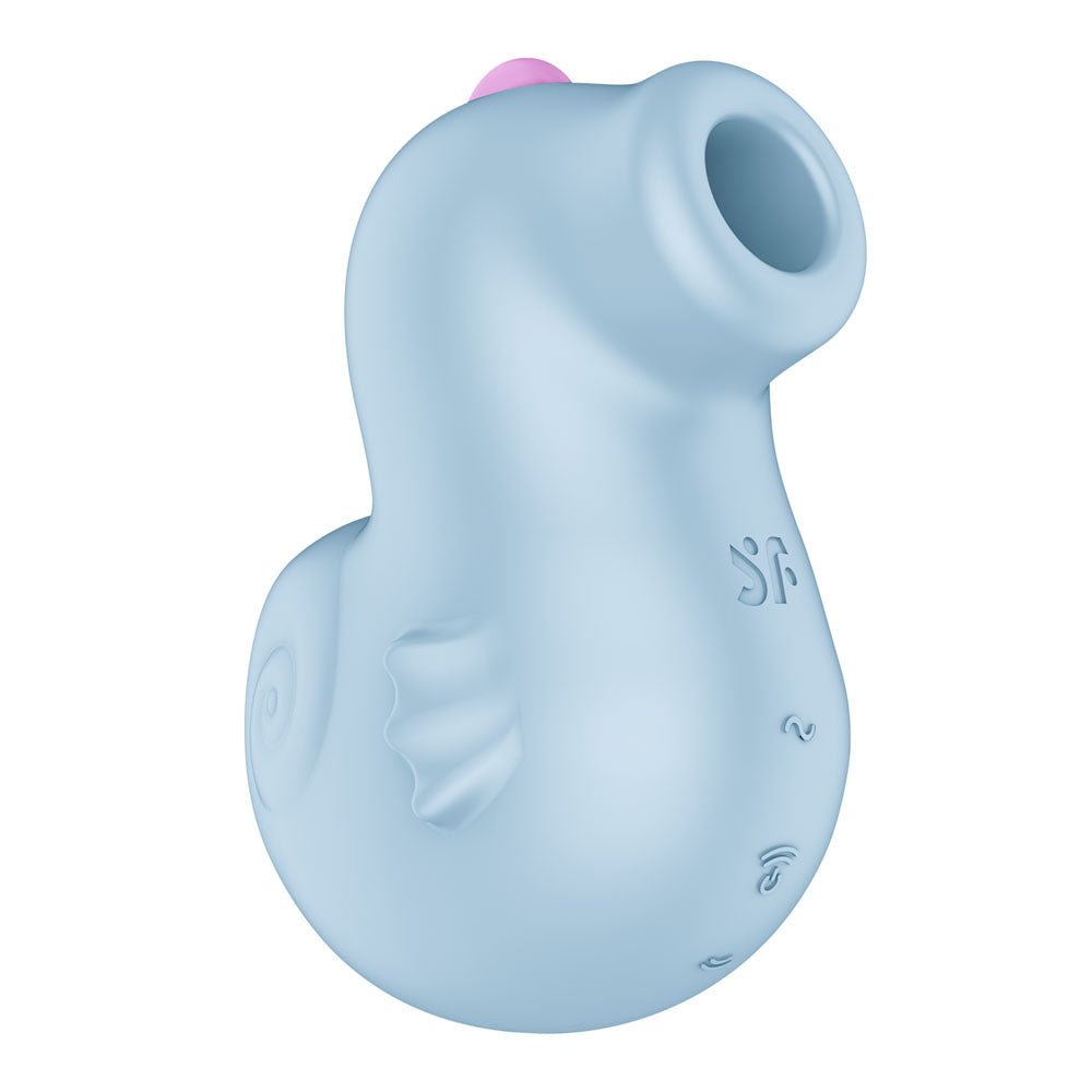Satisfyer Sea Pony - Baby Blue USB-C Rechargeable Air Pulse Stimulator - Silk and Sin