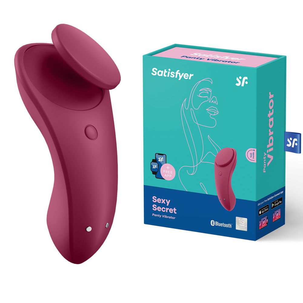 Satisfyer Sexy Secret - App Contolled USB - Rechargeable Panty Vibrator - silkandsin