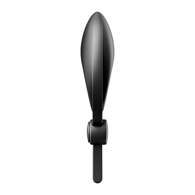 Satisfyer Sniper - Black - Black Vibrating Adjustable Lasso Cock Ring - silkandsin