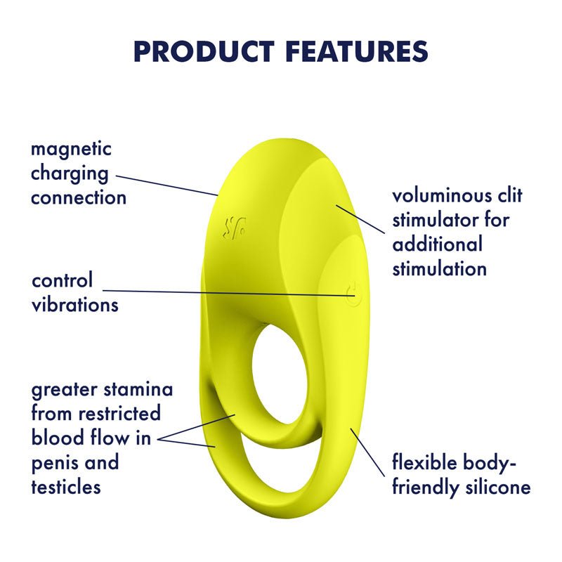 Satisfyer Spectacular Duo - Light Green USB Rechargeable Cock & Balls Ring - silkandsin