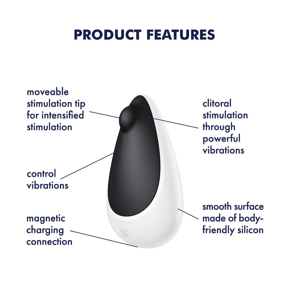 Satisfyer Spot On 3 - Black USB Rechargeable Stimulator - Silk and Sin