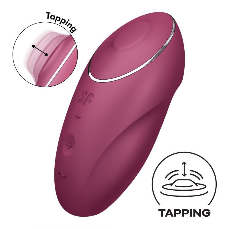 Satisfyer Tap and Climax 1 Red - Silk and Sin