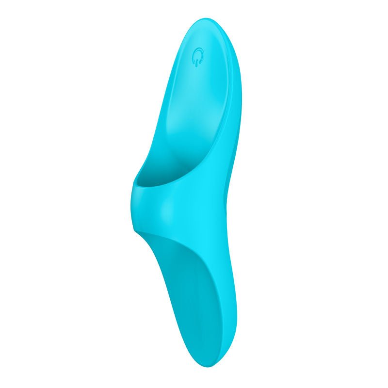 Satisfyer Teaser - Light Blue USB Rechargeable Finger Stimulator - silkandsin