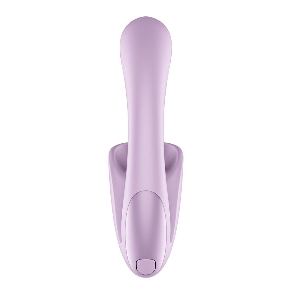 Satisfyer Tongue Expert - Violet 18 cm USB Rechargeable Vibrator with Flicking Clit Stimulator - silkandsin