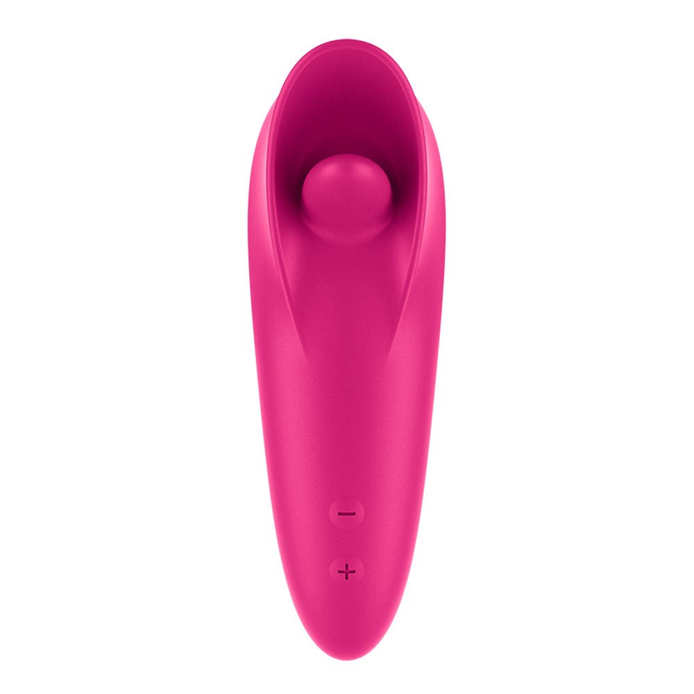 Satisfyer Tongue Master - Pink 14.4 cm USB Rechargeable Flicking Clitoral Stimulator - silkandsin
