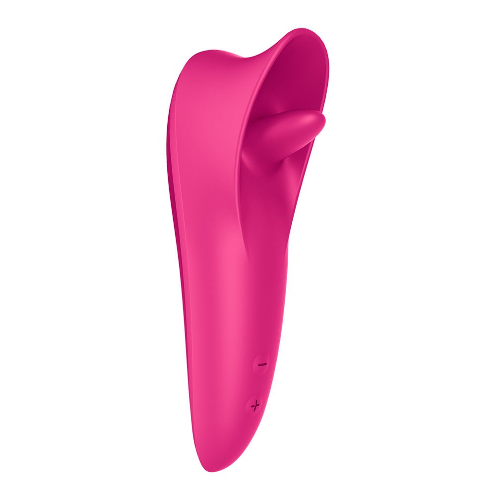 Satisfyer Tongue Master - Pink 14.4 cm USB Rechargeable Flicking Clitoral Stimulator - silkandsin
