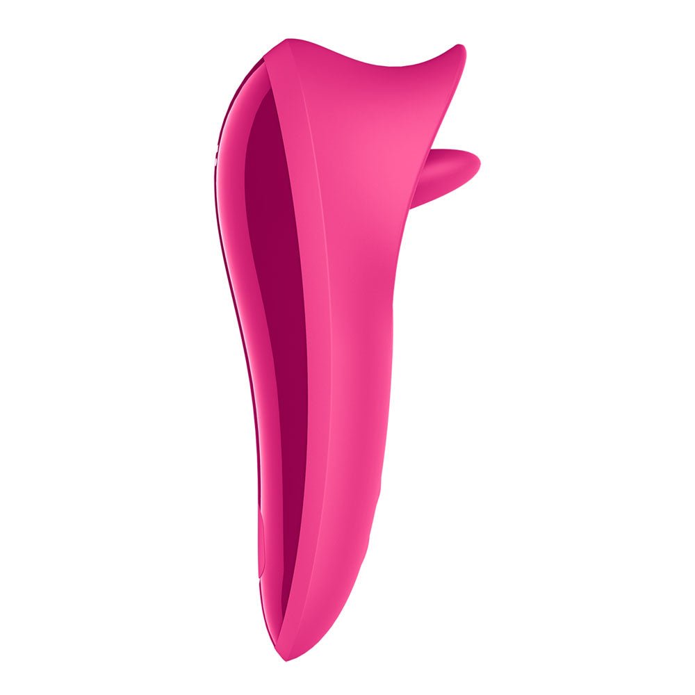 Satisfyer Tongue Master - Pink 14.4 cm USB Rechargeable Flicking Clitoral Stimulator - silkandsin