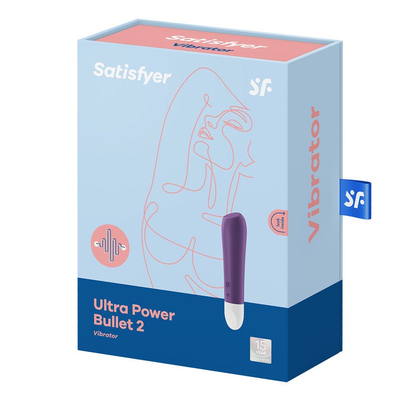 Satisfyer Ultra Power Bullet 2 - Purple USB Rechargeable Bullet - Silk and Sin