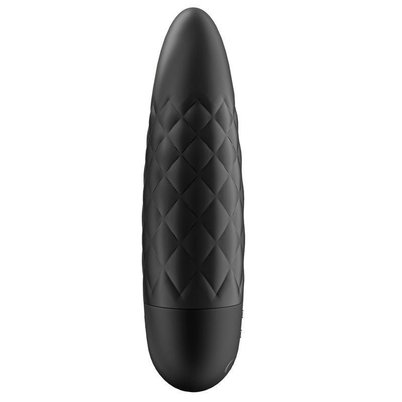 Satisfyer Ultra Power Bullet 5 - Black USB Rechargeable Bullet - silkandsin
