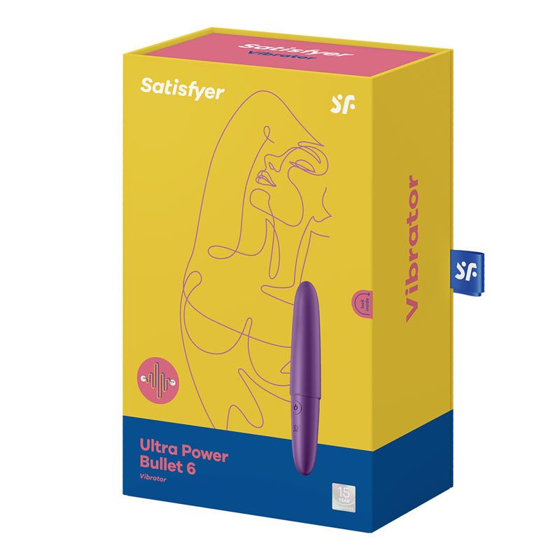 Satisfyer Ultra Power Bullet 6 - Purple USB Rechargeable Bullet - silkandsin