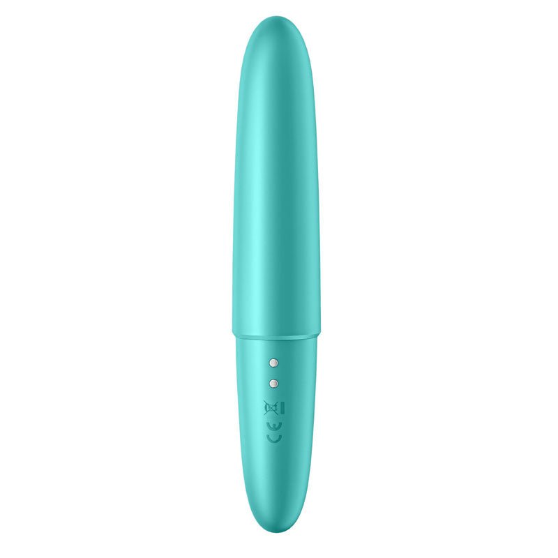 Satisfyer Ultra Power Bullet 6 - Turquoise USB Rechargeable Bullet - silkandsin