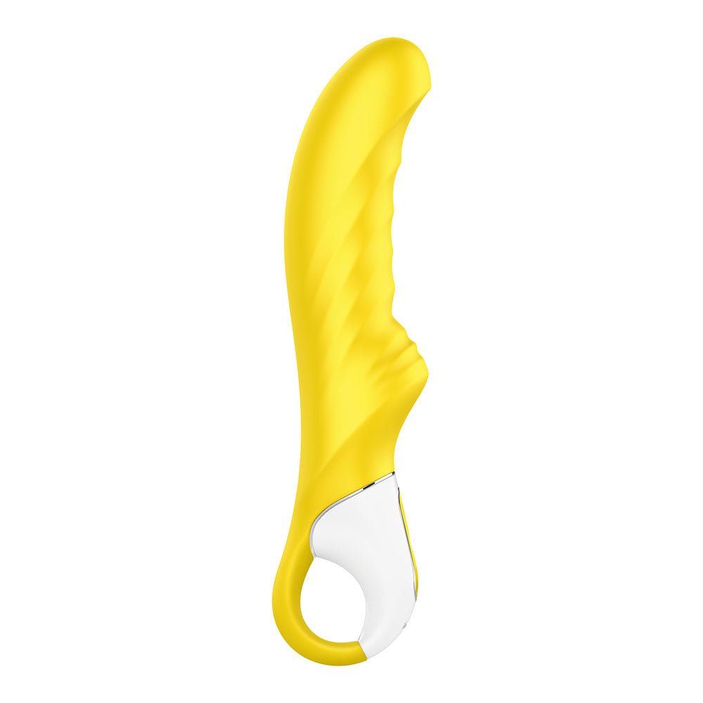 Satisfyer Vibes - Yummy Sunshine - Yellow USB Rechargeable Vibrator - silkandsin