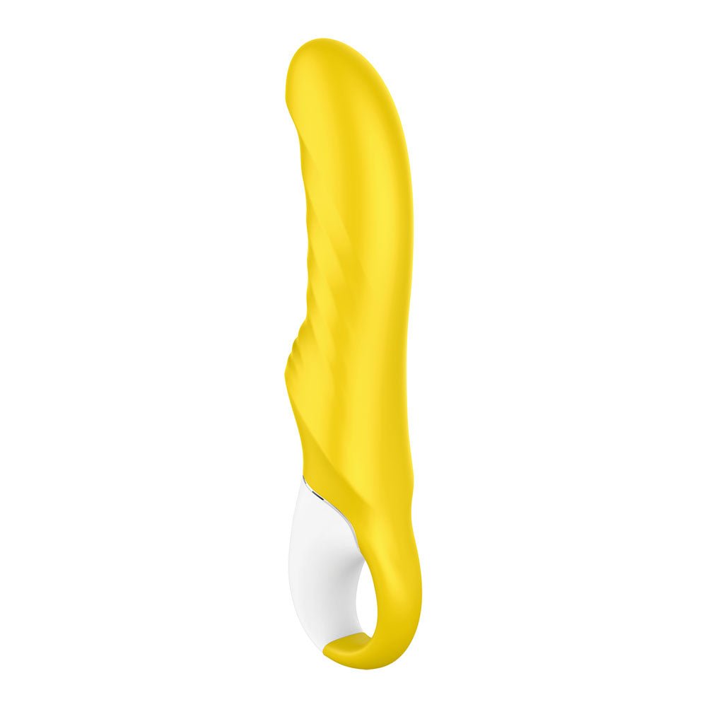 Satisfyer Vibes - Yummy Sunshine - Yellow USB Rechargeable Vibrator - silkandsin