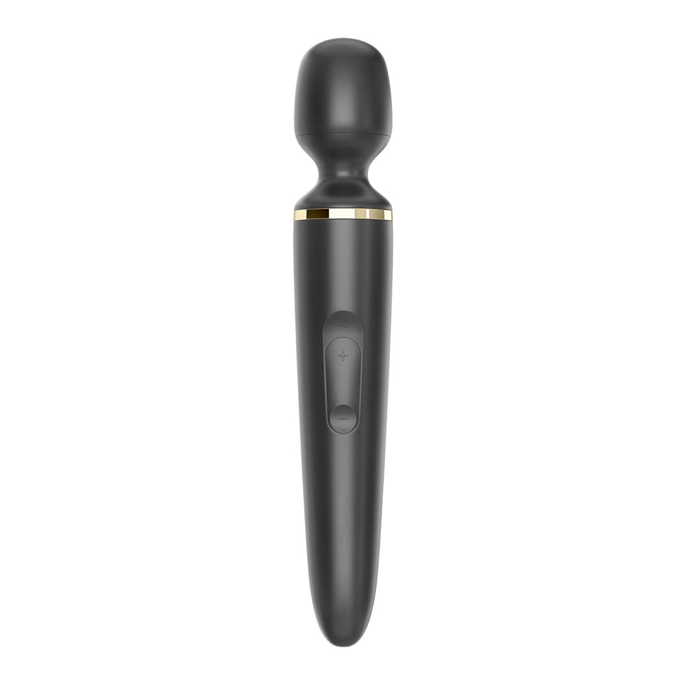 Satisfyer Wand - er Woman - Black USB Rechargeable Massager Wand - silkandsin