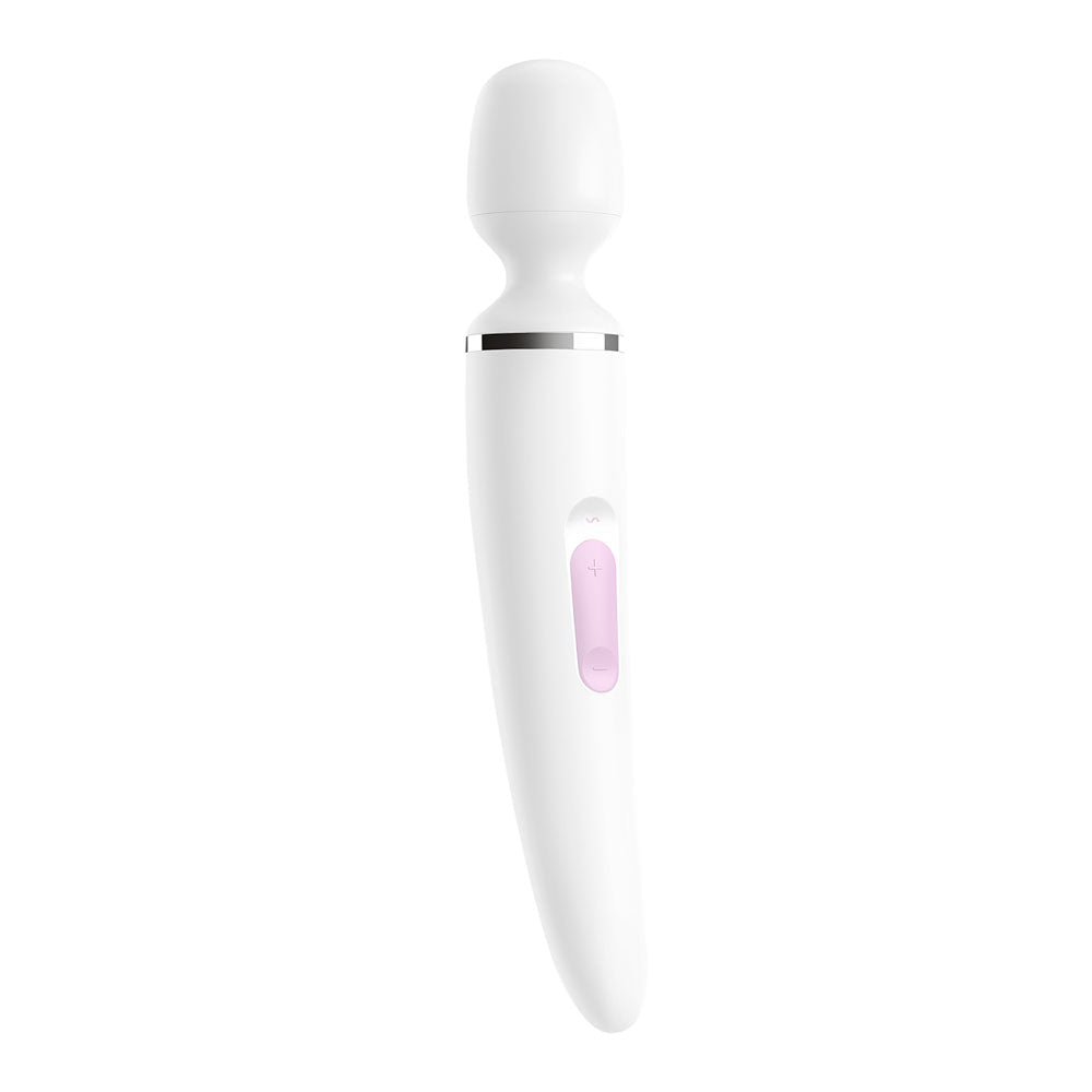 Satisfyer Wand - er Woman - White USB Rechargeable Massager Wand - silkandsin