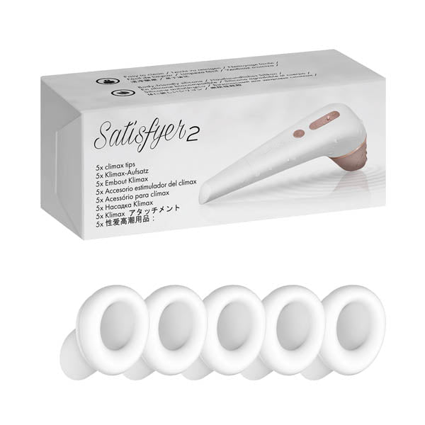 Satiyfyer 2 Climax Heads - 5 Replacement Silicone Heads for Satisfyer 2 - silkandsin