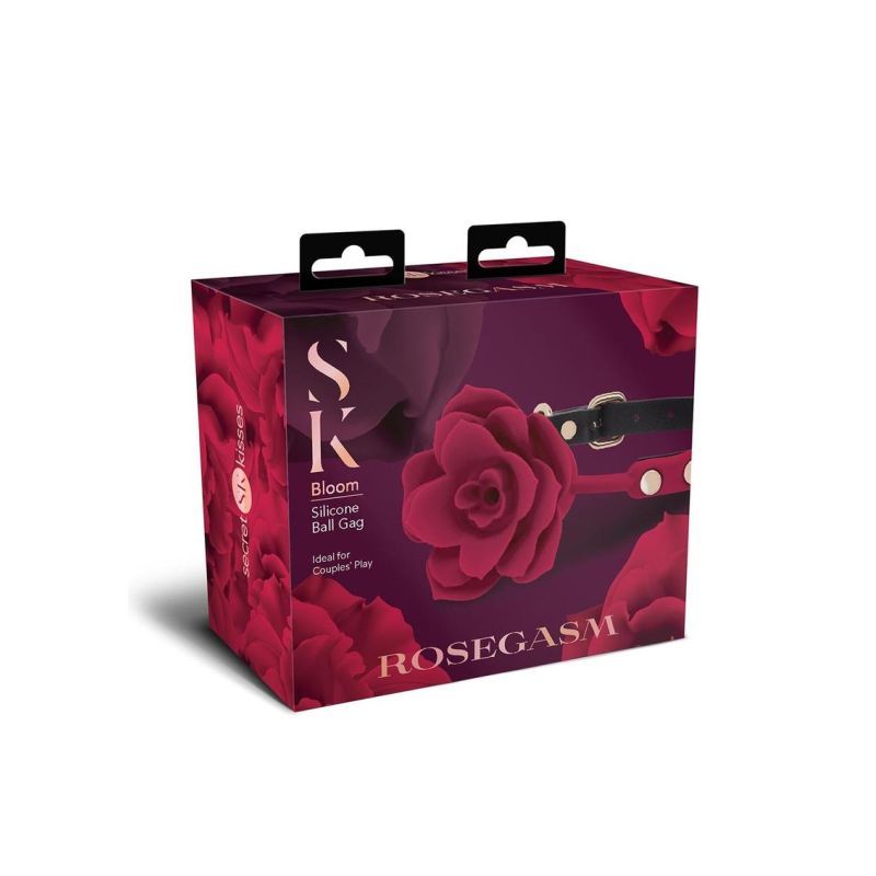 Secret Kisses Rosegasm Bloom Silicone Gag - Silk and Sin