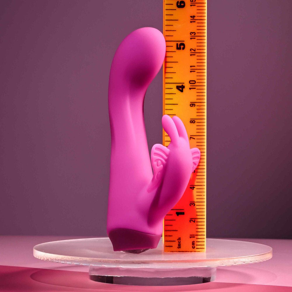 Selopa BUTTERFLY LOVE - Pink 13.8 cm USB Rechargeable Butterfly Vibrator - silkandsin