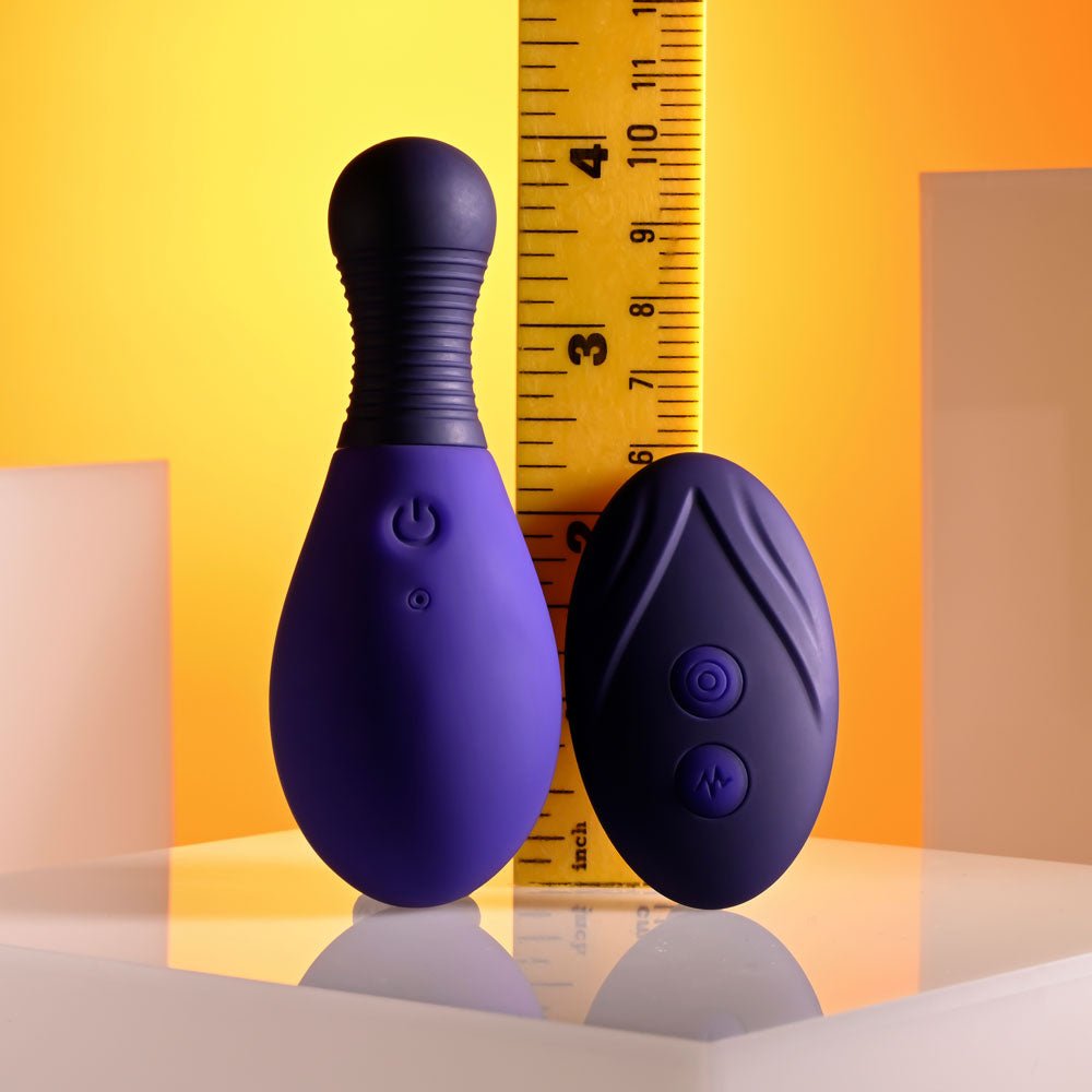 Selopa EGG ME ON - Purple 10 cm USB Rechargeable Egg with Wireless Remote - silkandsin