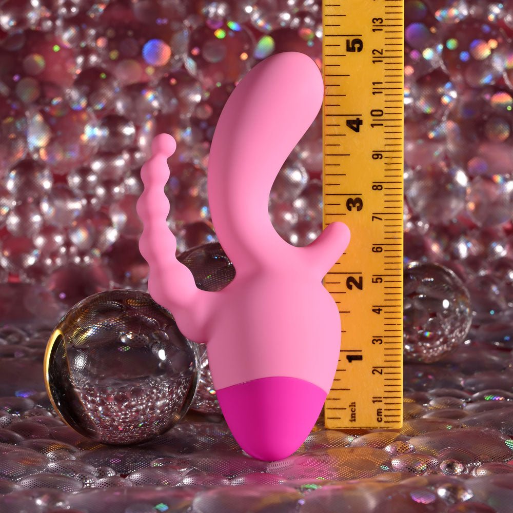 Selopa GAME ON - Pink USB Rechargeable Mini Triple Stimulator - Silk and Sin