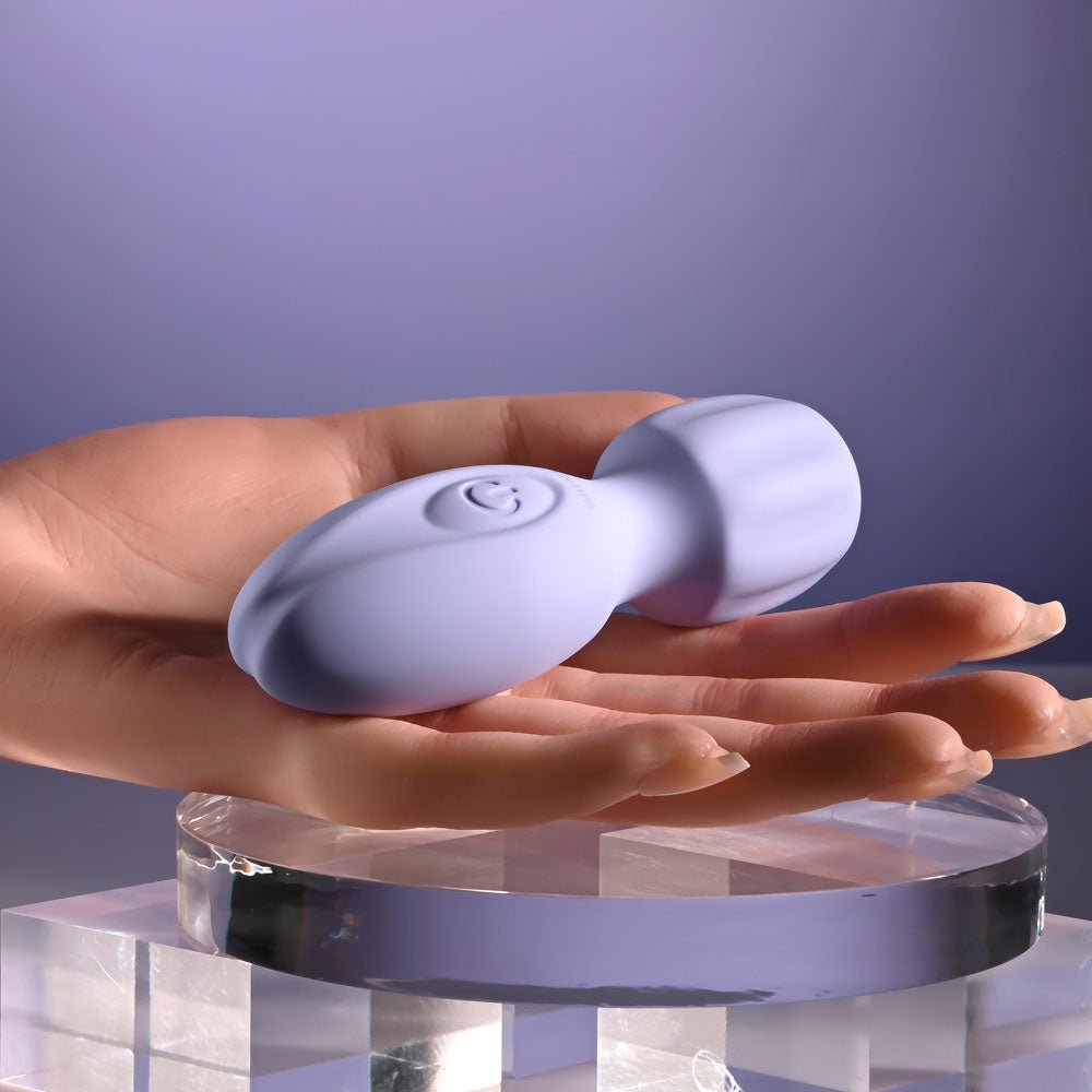 Selopa LIL' WAND - Purple 11 cm USB Rechargeable Massage Wand - silkandsin