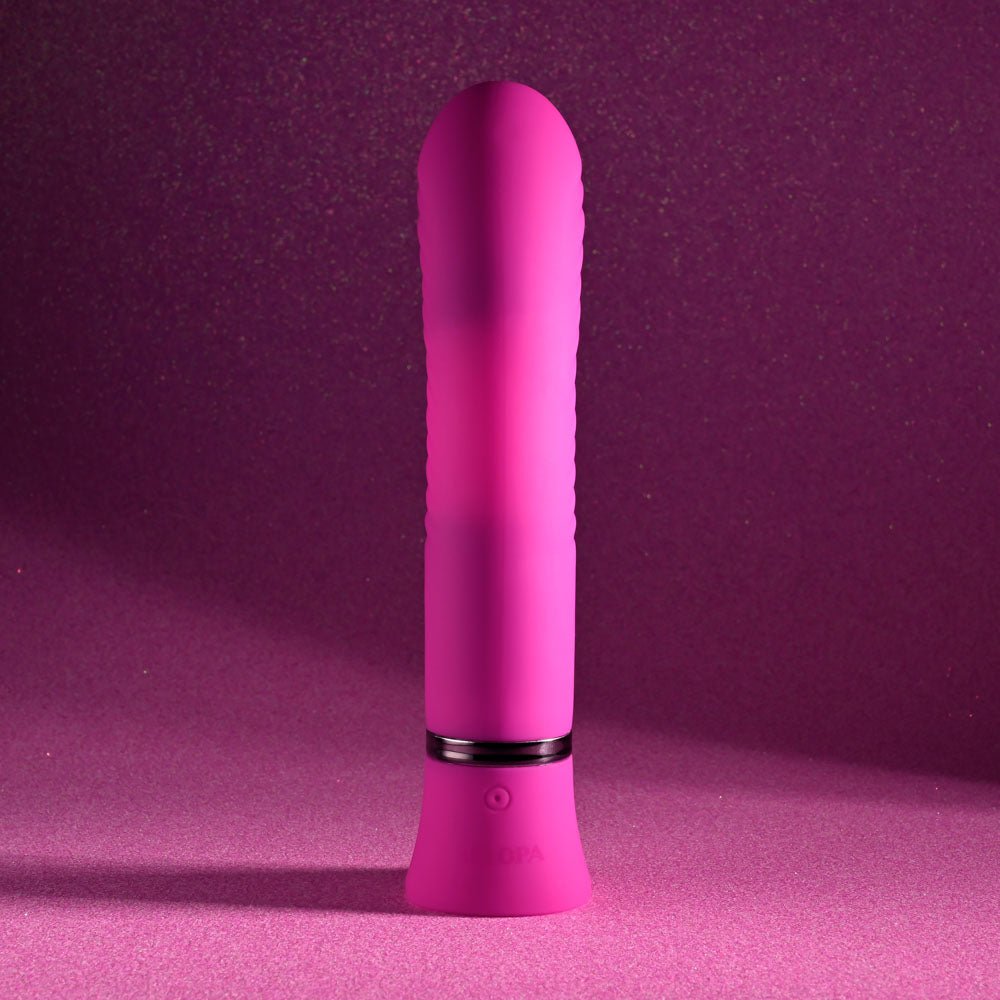 Selopa NEXT WAVE - Pink 16.4 cm USB Rechargeable Dual Vibrator - silkandsin