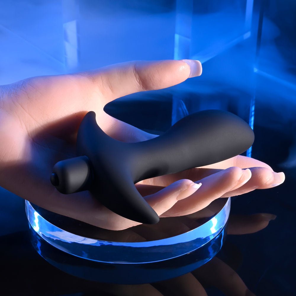 Selopa P - SPOT TRAINER - Black 12.7 cm Vibrating Prostate Massager - silkandsin