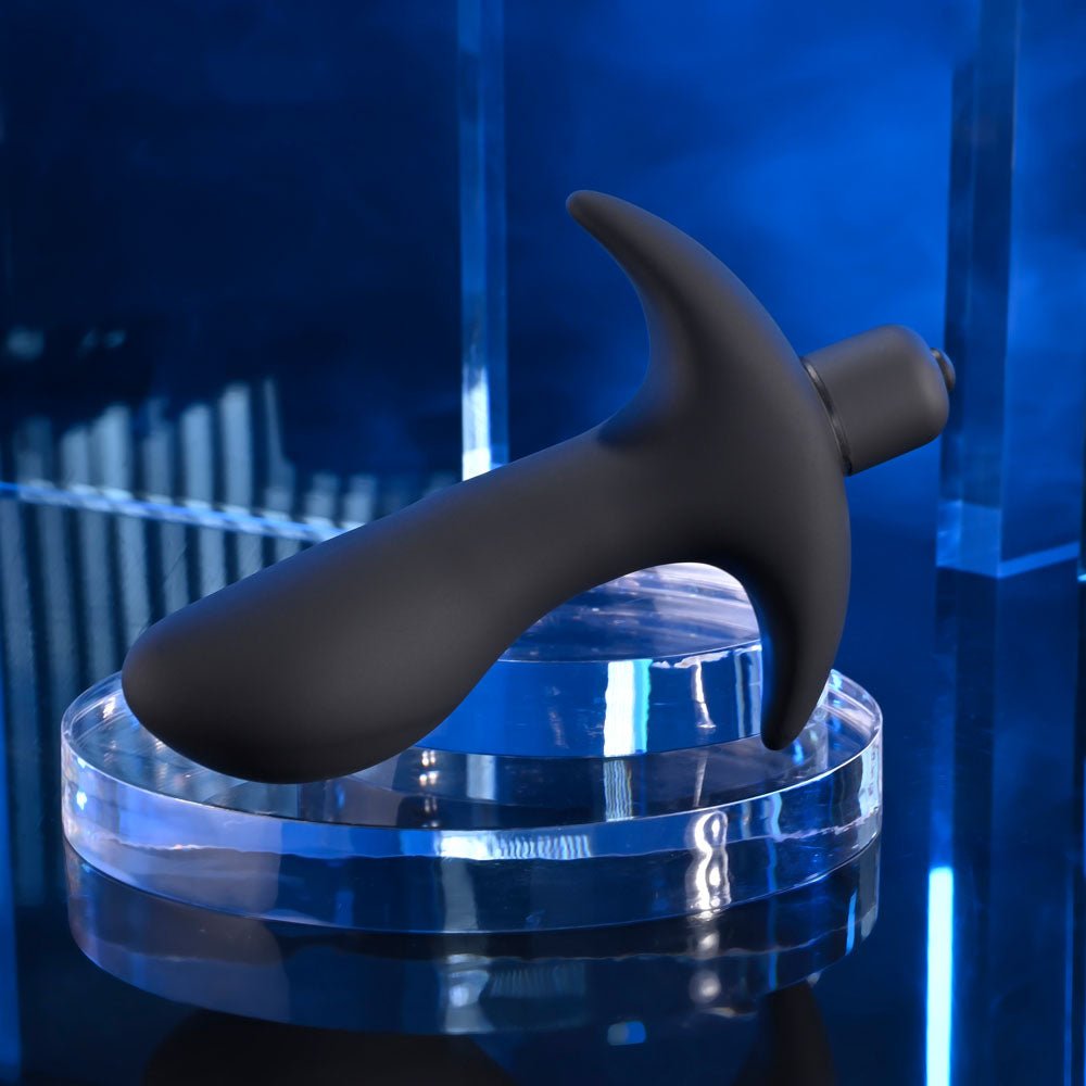Selopa P - SPOT TRAINER - Black 12.7 cm Vibrating Prostate Massager - silkandsin
