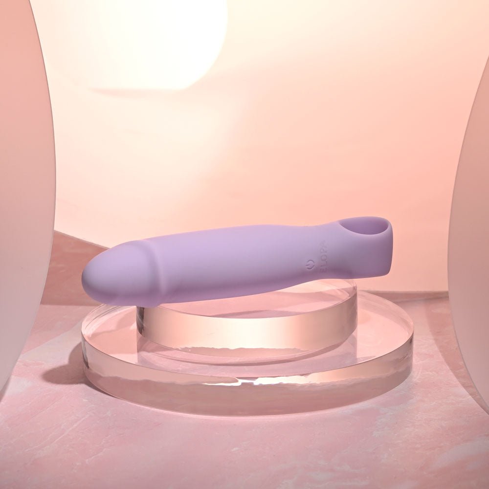Selopa PETITE PECKER - Purple 11.7 cm USB Rechargeable Mini Vibrator - silkandsin