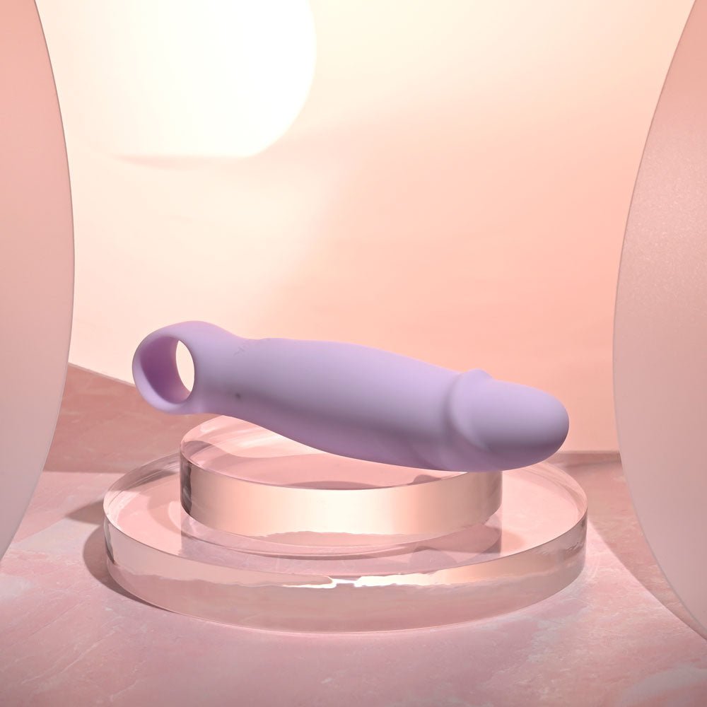 Selopa PETITE PECKER - Purple 11.7 cm USB Rechargeable Mini Vibrator - silkandsin