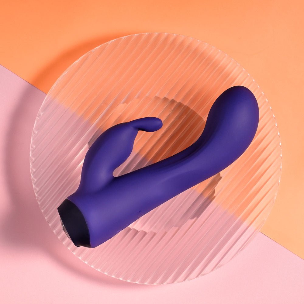 Selopa PLUM JOB - Purple 13.5 cm USB Rechargeable Rabbit Vibrator - silkandsin