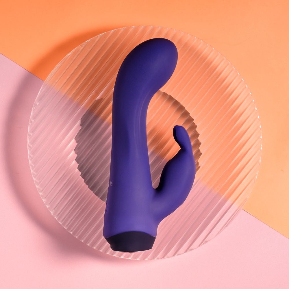 Selopa PLUM JOB - Purple 13.5 cm USB Rechargeable Rabbit Vibrator - silkandsin