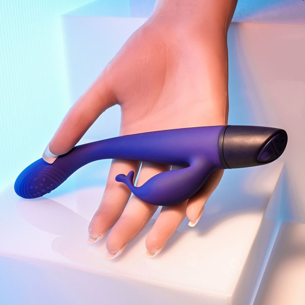 Selopa PLUM PASSION - Purple 18.3 cm USB Rechargeable Rabbit Vibrator - silkandsin