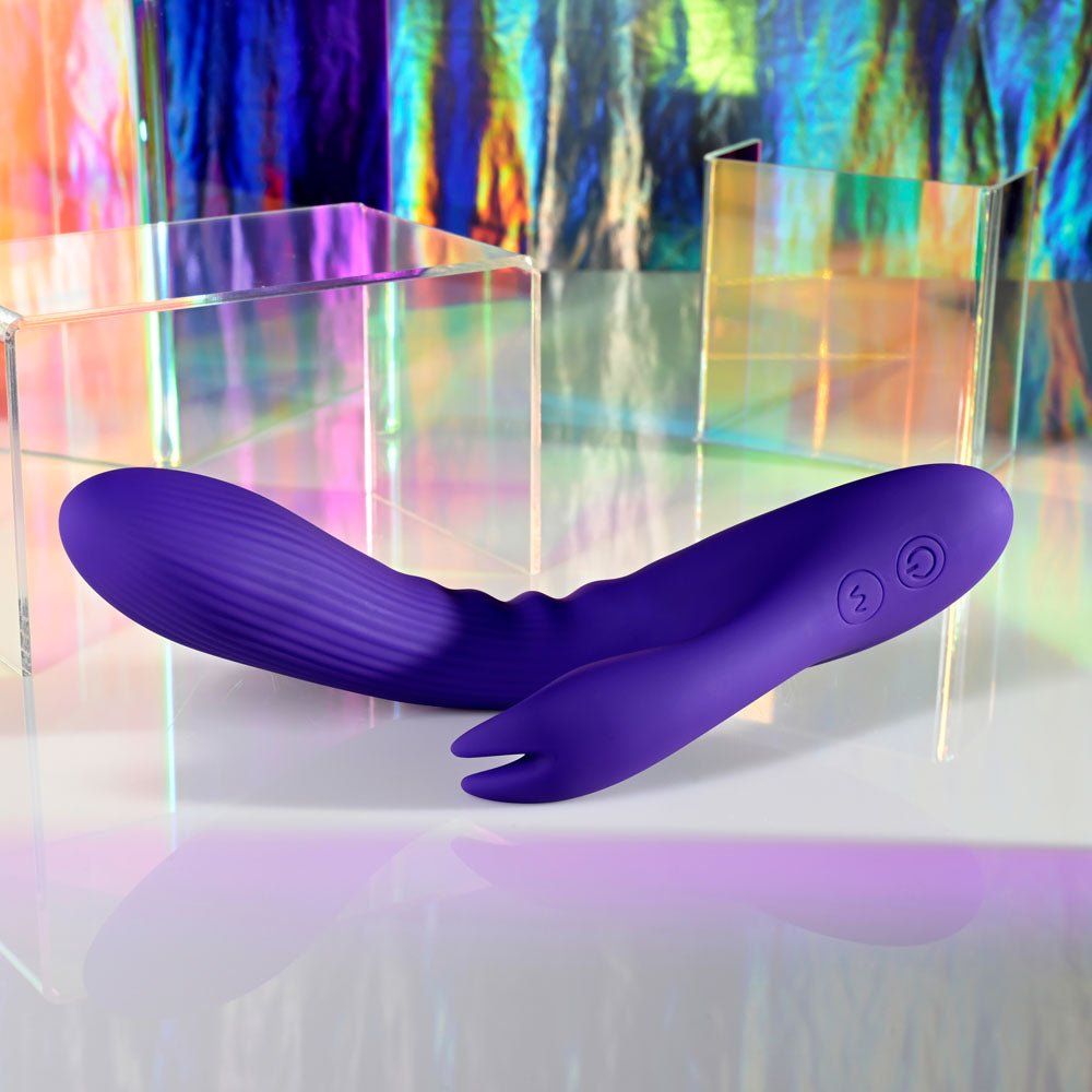 Selopa POSEABLE BUNNY - Purple 21 cm USB Rechargeable Poseable Rabbit Vibrator - silkandsin