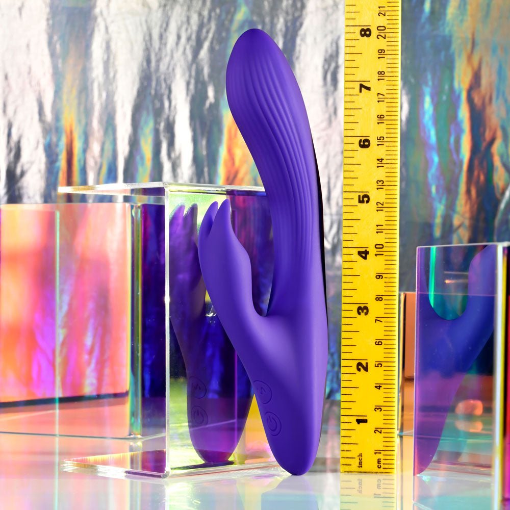 Selopa POSEABLE BUNNY - Purple 21 cm USB Rechargeable Poseable Rabbit Vibrator - silkandsin