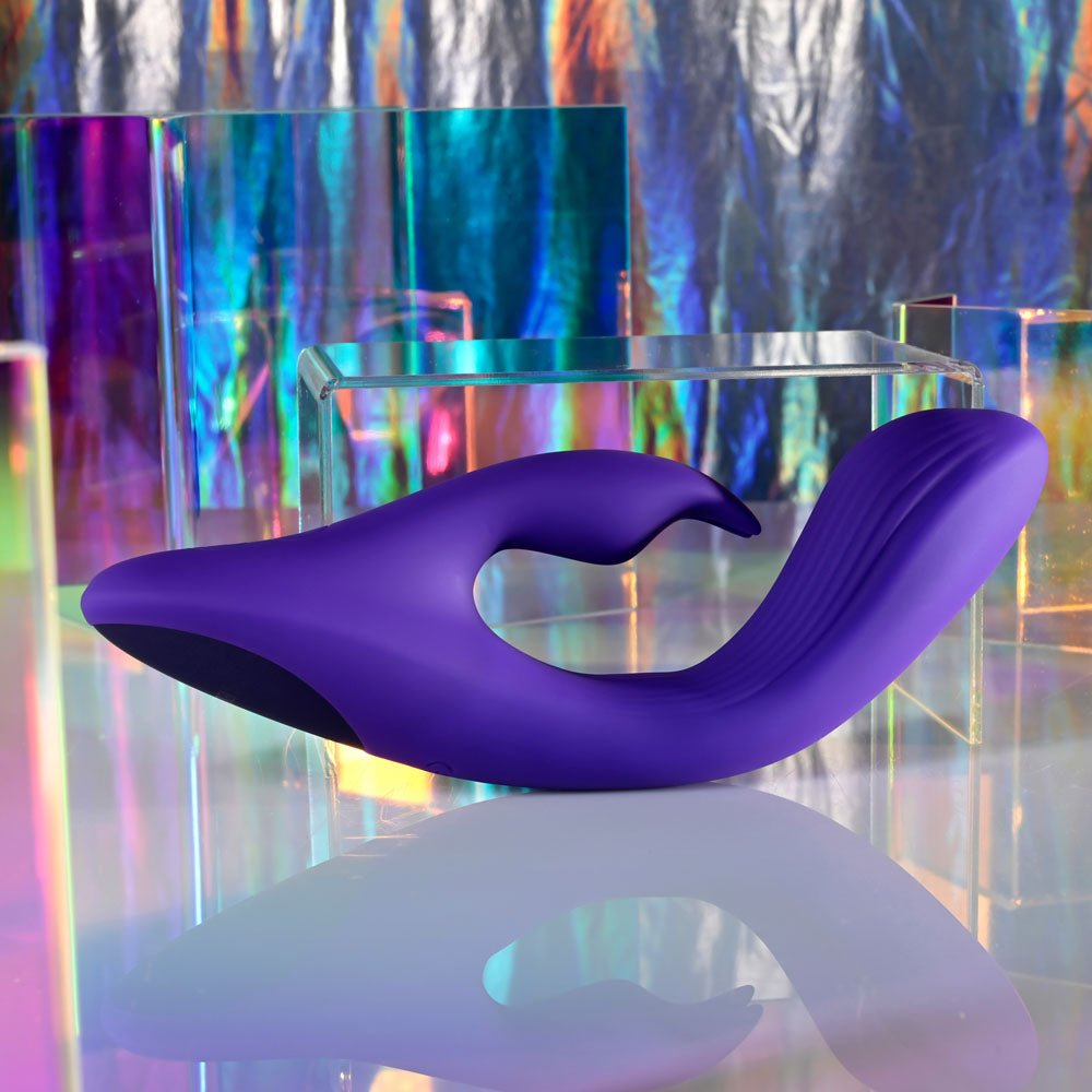 Selopa POSEABLE BUNNY - Purple 21 cm USB Rechargeable Poseable Rabbit Vibrator - silkandsin