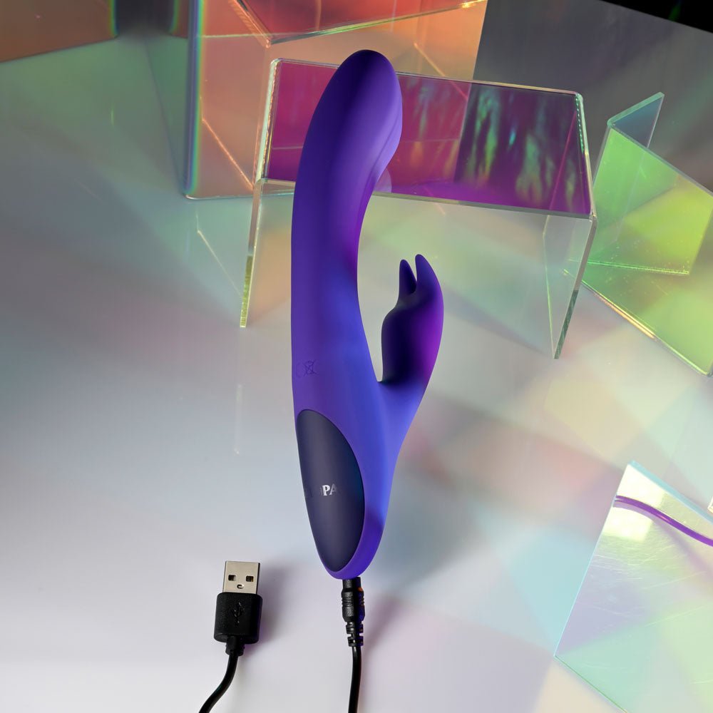 Selopa POSEABLE BUNNY - Purple 21 cm USB Rechargeable Poseable Rabbit Vibrator - silkandsin