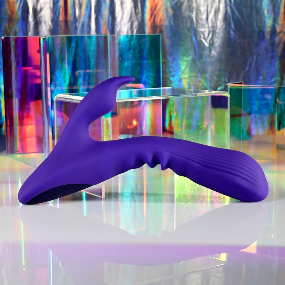 Selopa POSEABLE BUNNY - Purple 21 cm USB Rechargeable Poseable Rabbit Vibrator - silkandsin