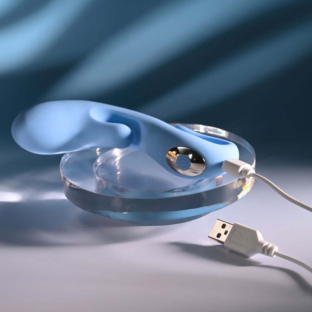 Selopa SMOOTH OPERATOR - Blue USB Rechargeable Vibrator - silkandsin