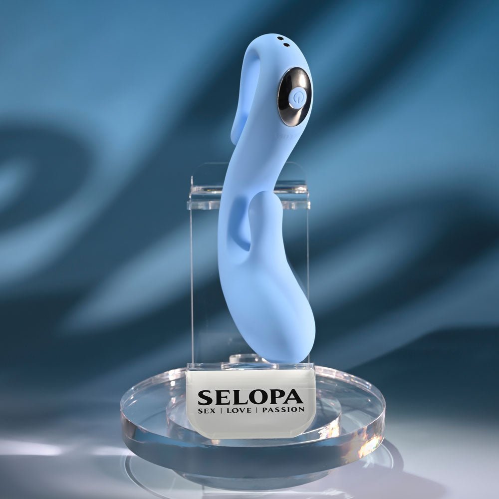 Selopa SMOOTH OPERATOR - Blue USB Rechargeable Vibrator - silkandsin