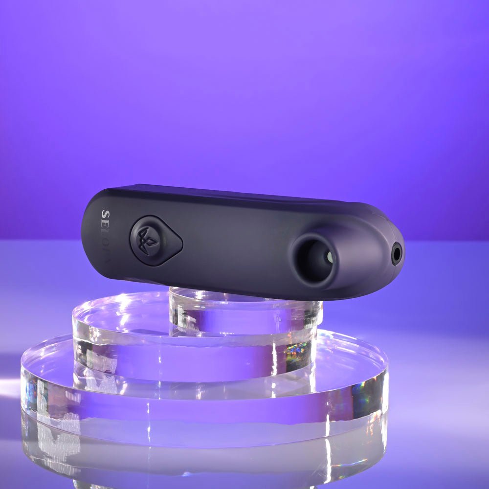 Selopa SURE THING - Black Vibrating & Sucking Stimulator - silkandsin