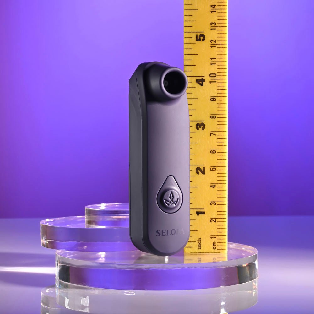 Selopa SURE THING - Black Vibrating & Sucking Stimulator - silkandsin