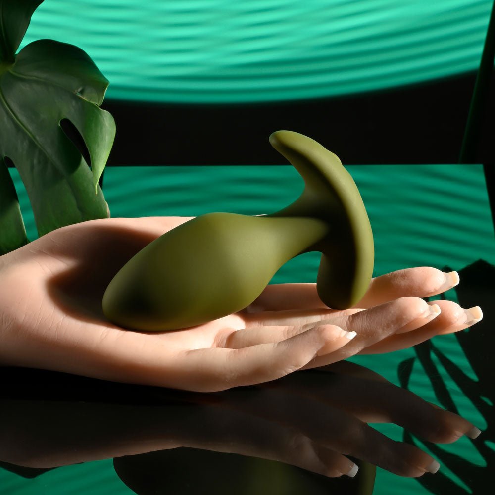 Selopa THE COLONEL - Green 10.1 cm USB Rechargeable Vibrating Butt Plug with Wireless Remote - silkandsin