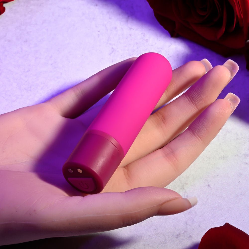 Selopa TINY TEMPTATION - Pink 9.2 cm USB Rechargeable Bullet - silkandsin