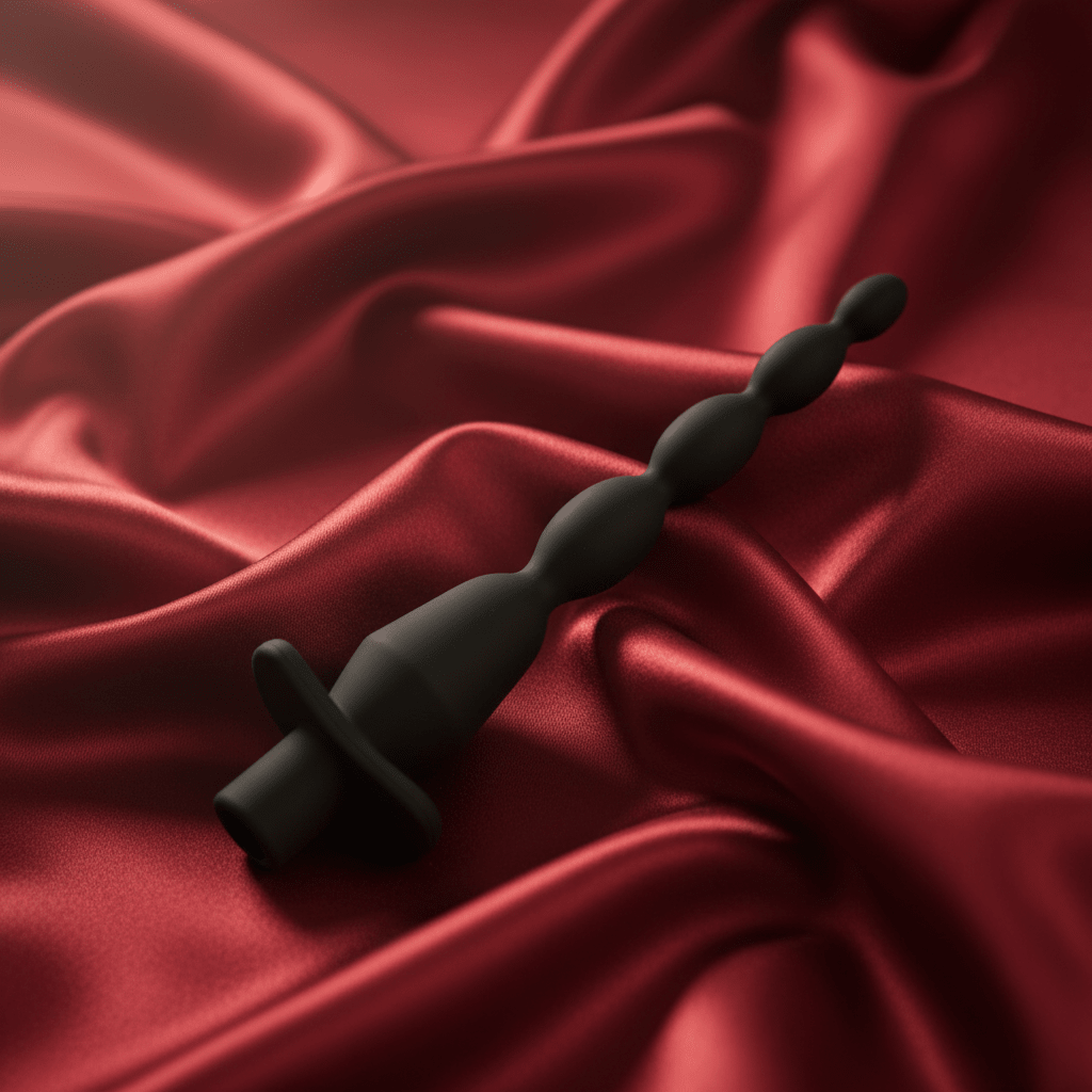 Selopa VIBRATING BUTT BEADS - Black 22 cm USB Rechargeable Vibrating Anal Beads - silkandsin