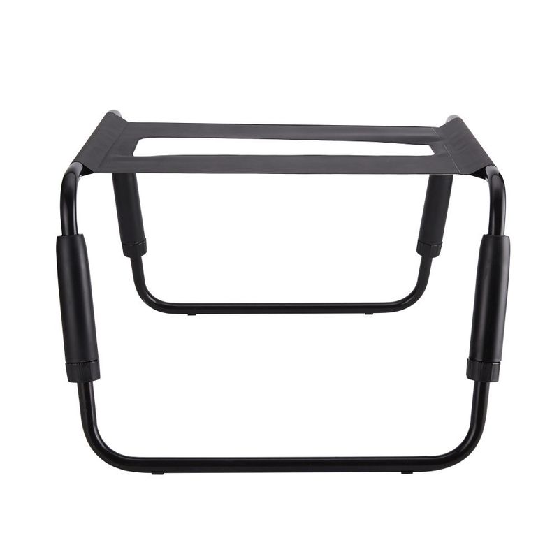 Sex Chair Adjustable Height Black TPU Seat - Silk and Sin