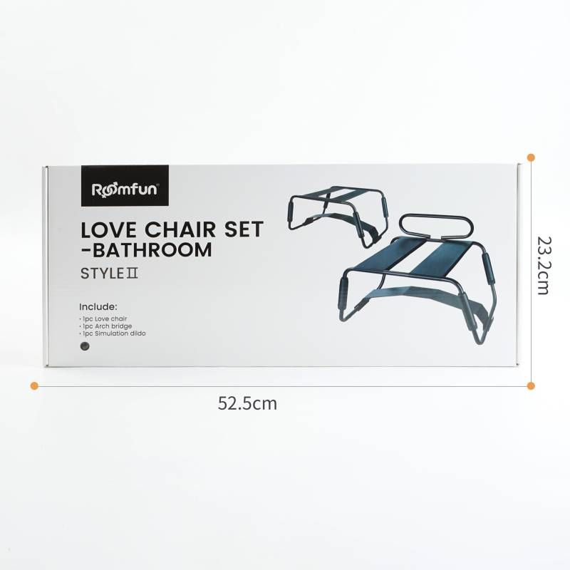 Sex Chair Adjustable Height Black w Arch Bridge - Silk and Sin