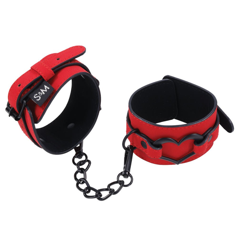 Sex & Mischief Amor Handcuffs - Red Restraints - silkandsin