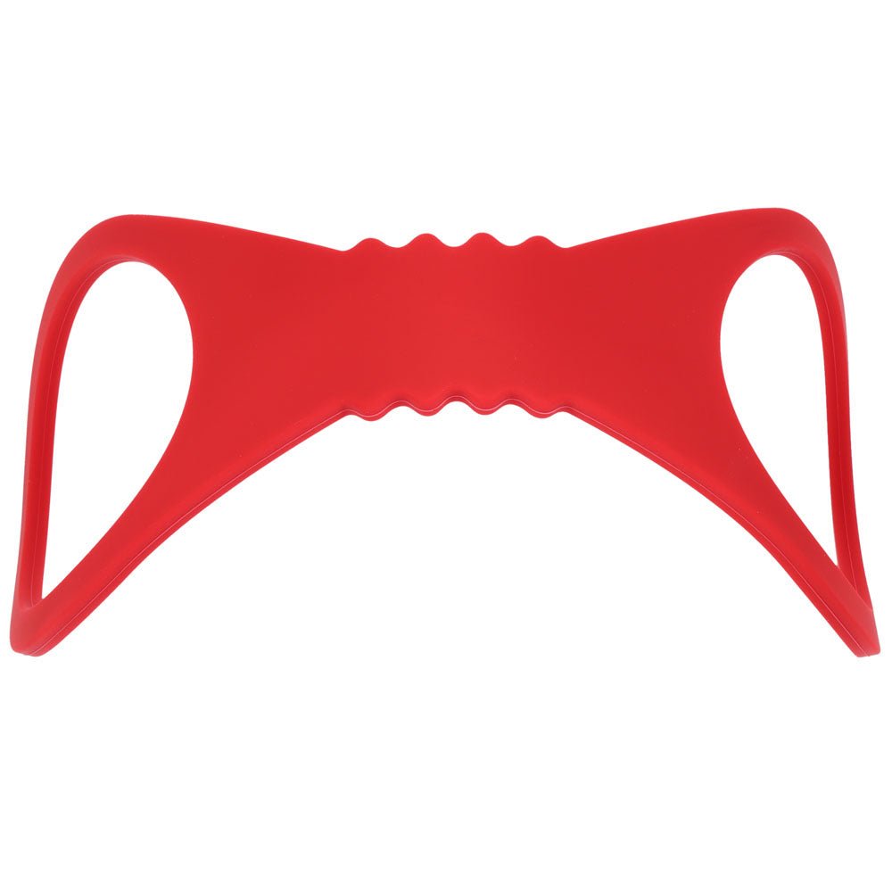 Sex & Mischief Amor Large Silicone Cuffs - Red Large Restraints - silkandsin