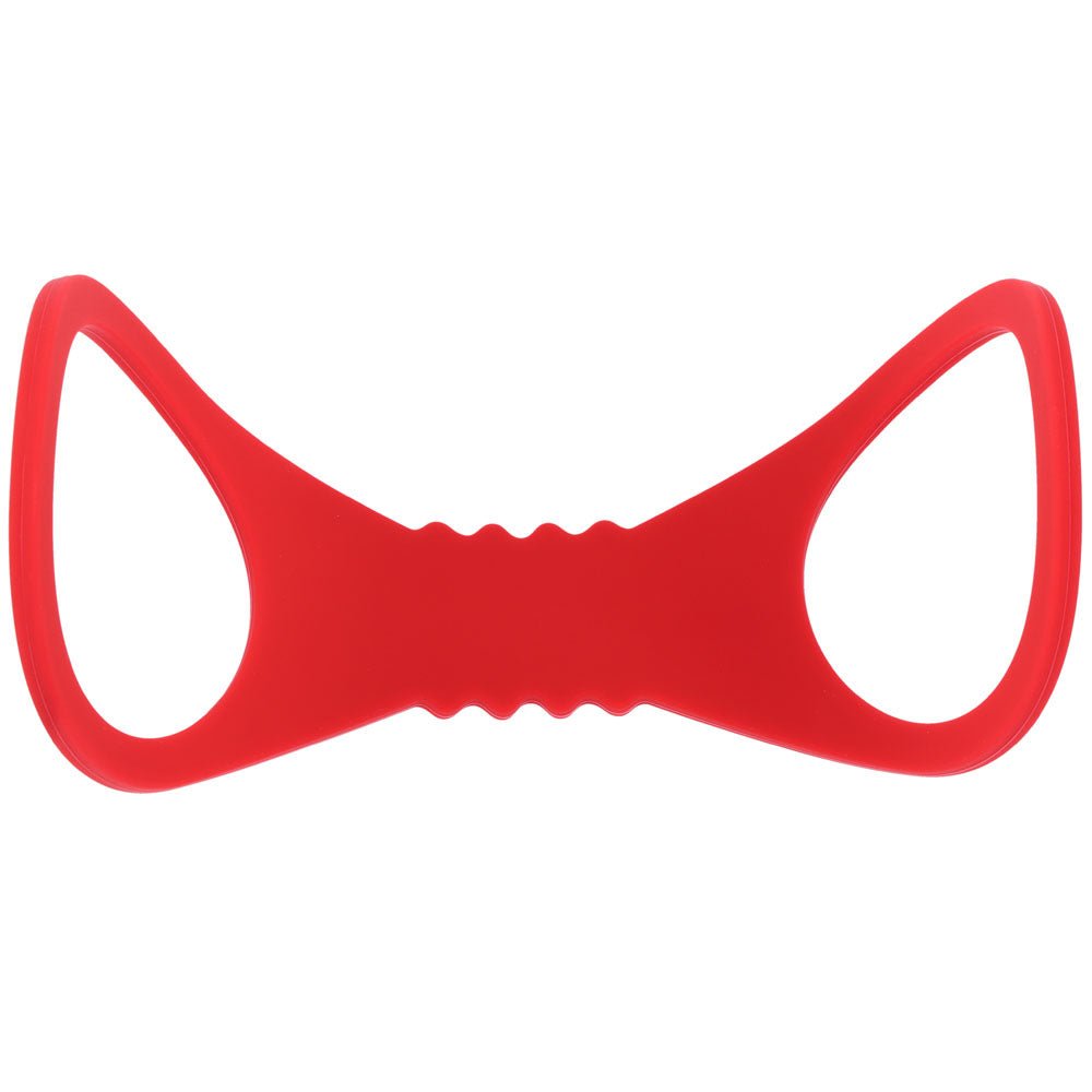 Sex & Mischief Amor Large Silicone Cuffs - Red Large Restraints - silkandsin